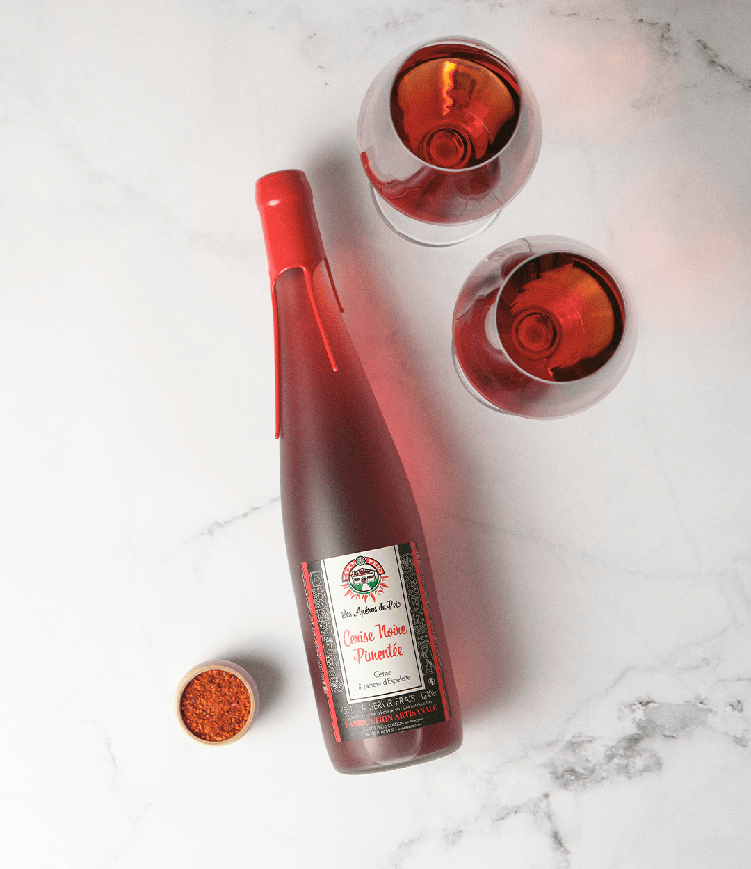 Apéritif - Cerise noires et Piment d'Espelette