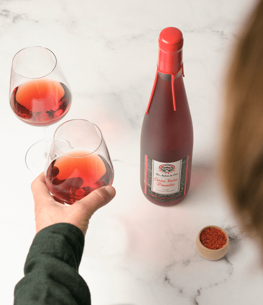 Apéritif - Cerise noires et Piment d'Espelette