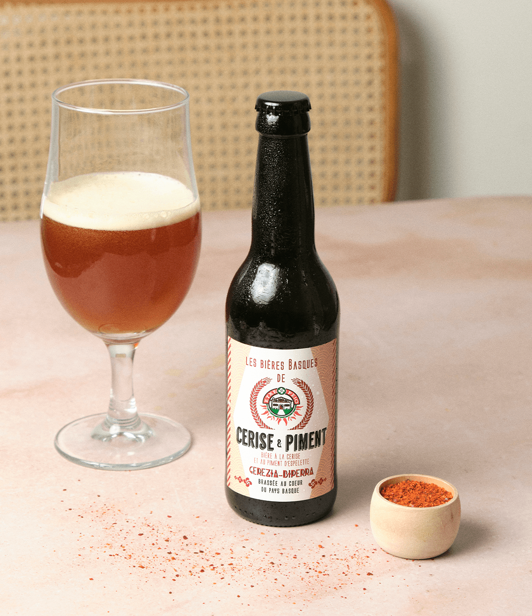 Bière basque - Cerise & Piment d'Epelette