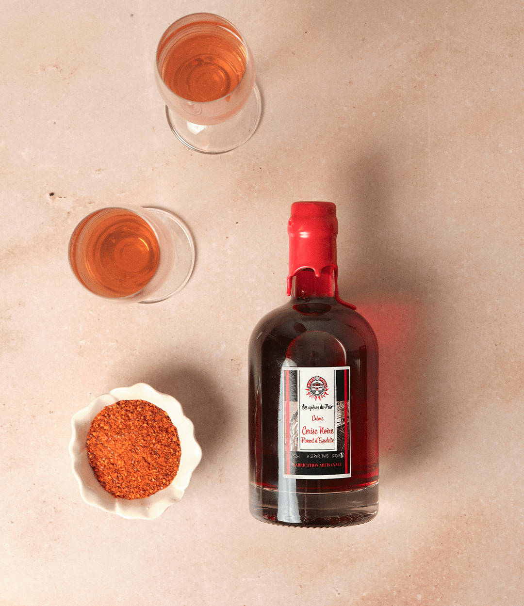 Creme de Cerises Noires au Piment d'Espelette