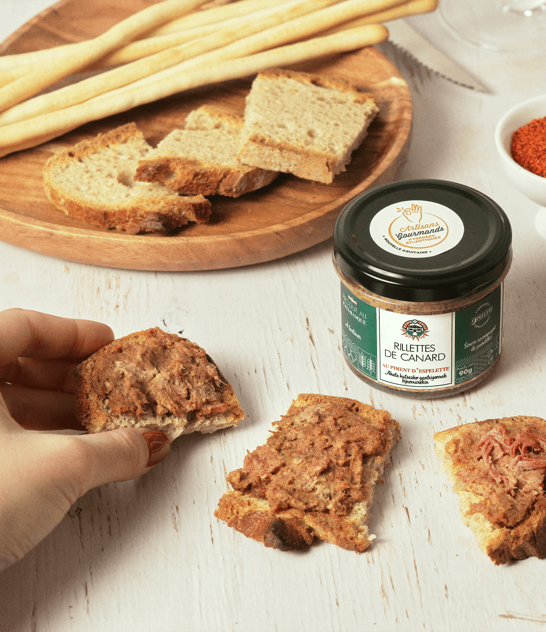 Rillettes de Canard au Piment d'Espelette