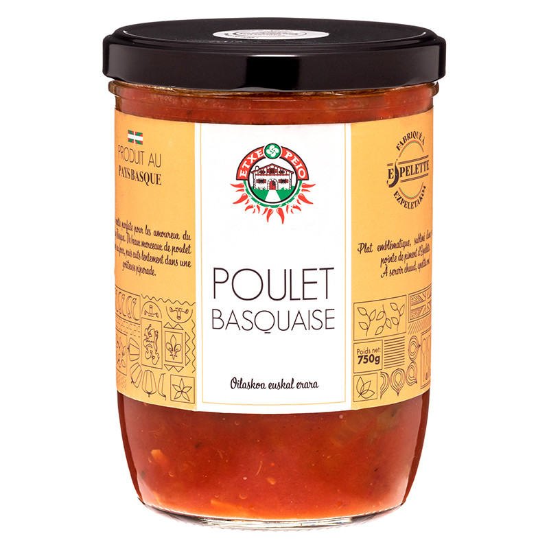 Poulet Basquaise & Piment d'Espelette 750g