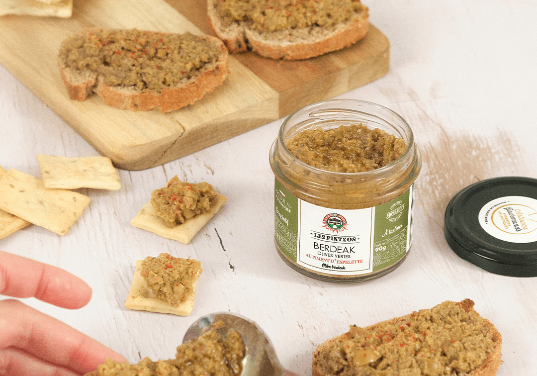 Berdeak Olives Vertes & Piment d'Espelette - Tapenade