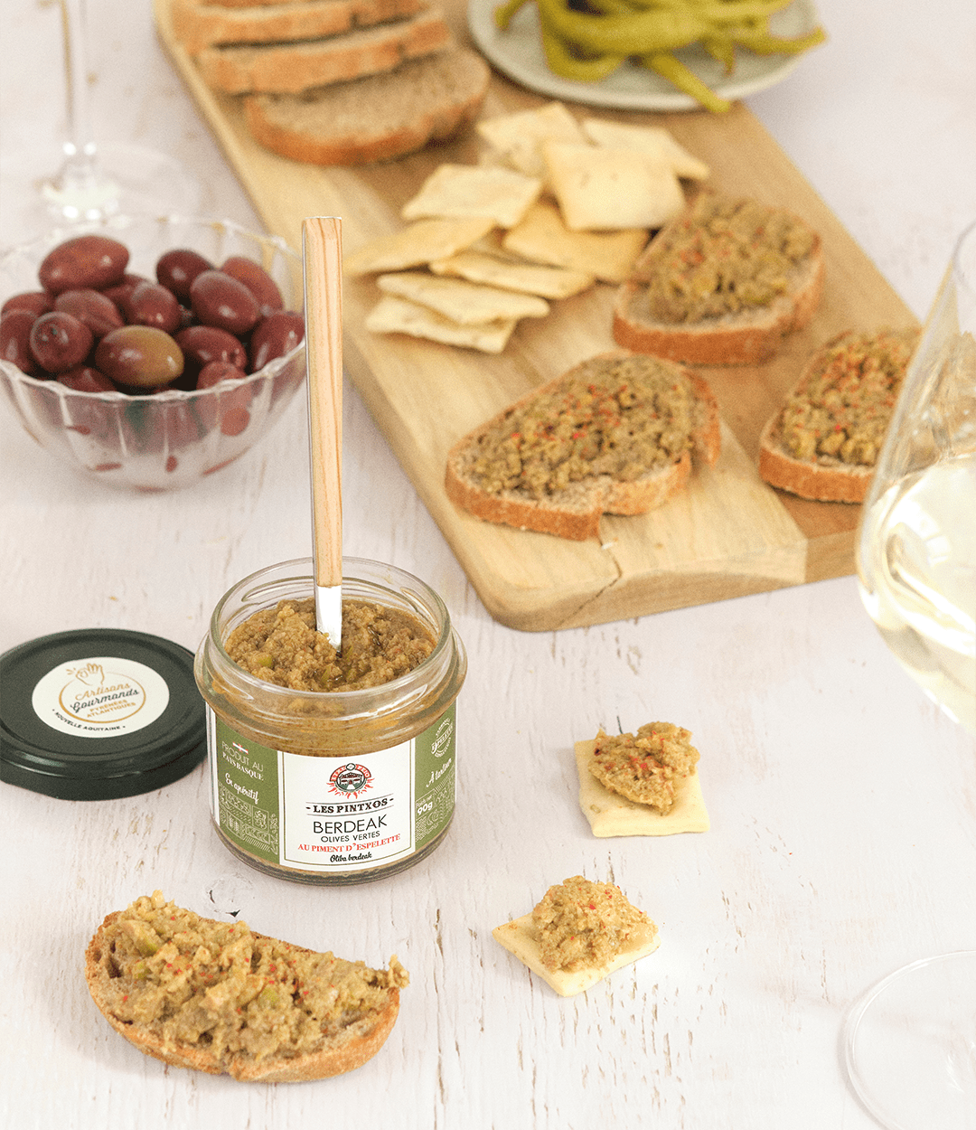 Berdeak Olives Vertes & Piment d'Espelette - Tapenade