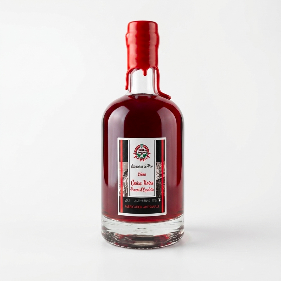 Creme de cerise noire piment espelette apéritif etxe peio