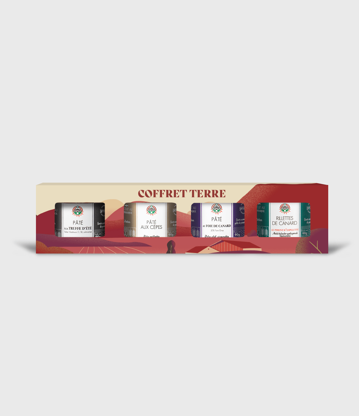 Assortiment de 4 pâtés - Coffret Terre