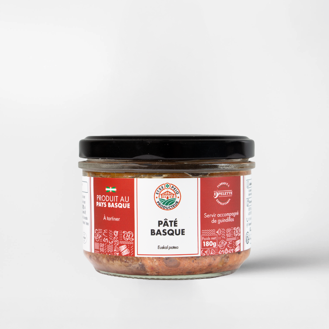 Pâté basque au piment d'Espelette AOP Etxe Peio conserverie Espelette