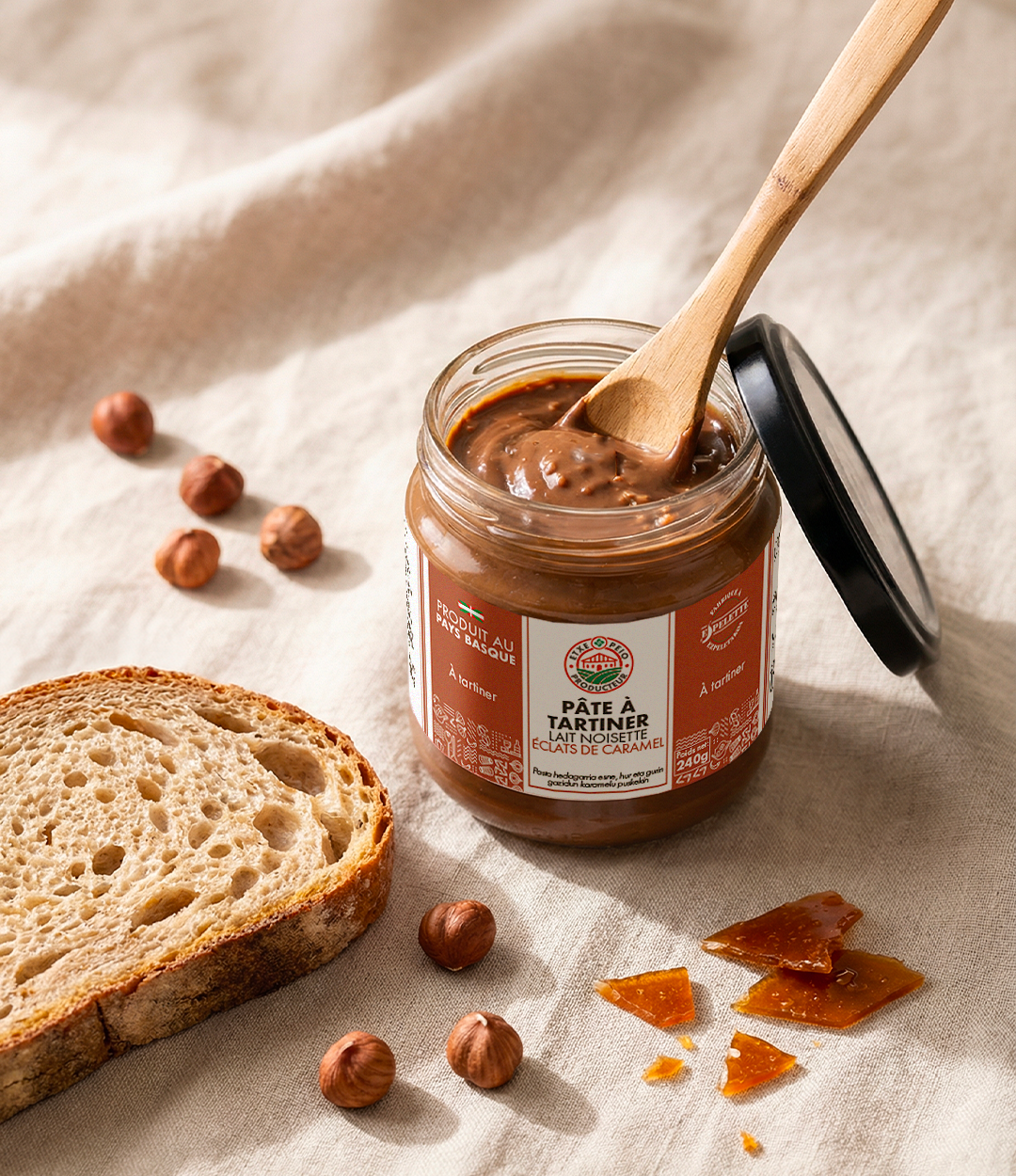 Pâte à tartiner - Lait Noisette Eclats de Caramel