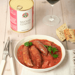 Saucisses Confites & Piment d'Espelette