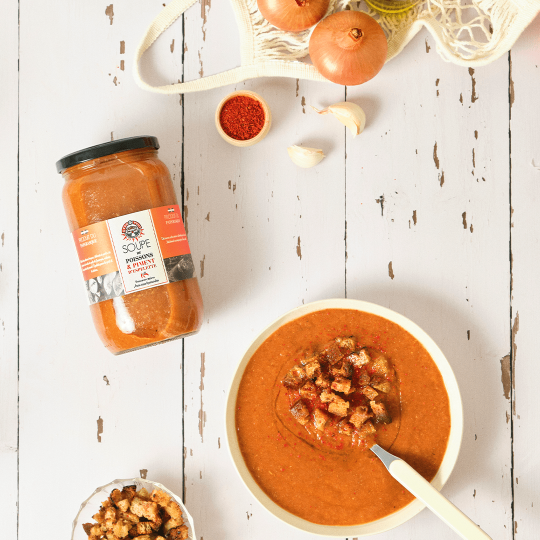 Soupe de Poisson au Piment d'Espelette