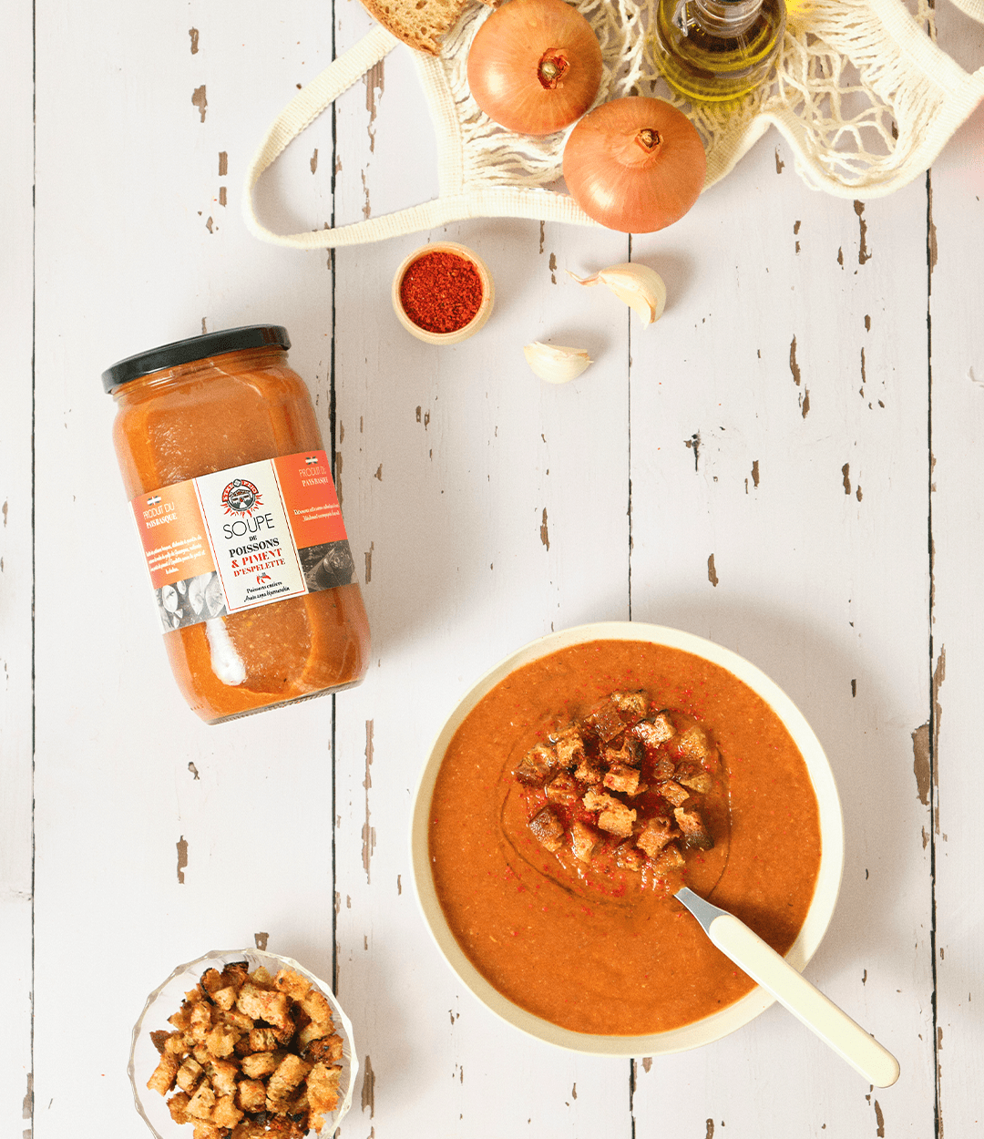 Soupe de Poisson au Piment d'Espelette